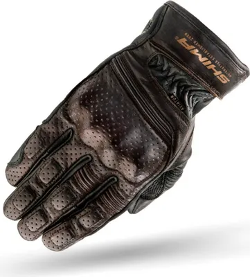 Produktbild von SHIMA Aviator Motorrad Handschuhe, dunkelbraun, L