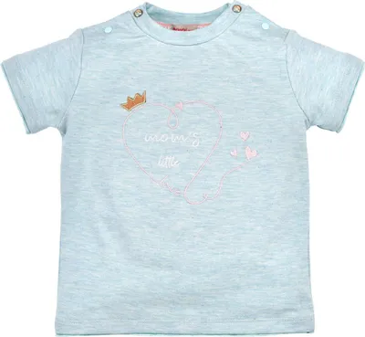 Produktbild von BONDI Baby Kinder T-Shirt "Mom's little love" 86572 - Mint | Kurzarmshirt Größe: 68