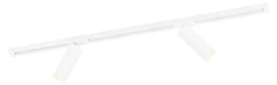 Produktbild von Ledvion Schienensystem lampen 1m 1-Phasen Weiss 2-flammig Warmweiss