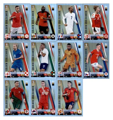 Obrázek produktu pro Match Attax UEFA EURO 2024 Německo – Všech 11 střelců zlatých gólů GG 1–11