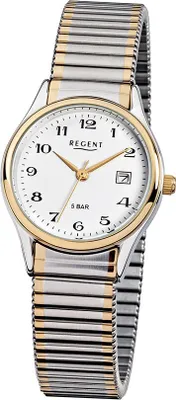 Produktbild von Regent F 461 Damenuhr Bicolor