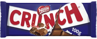 Obrázek produktu pro Nestlé Crunch Mléčná čokoláda 100g – Křupavé rýžové křupky v mléčné čokoládě