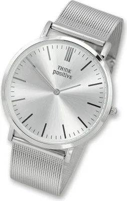Image de THINK positive montre femme Classic Fashion montre bracelet en acier inoxydable argent UTP5055J