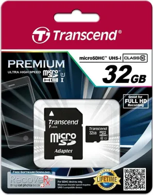 Obrázek produktu pro Transcend Flash-Speicherkarte - 32 GB - UHS Class 1 / Class10