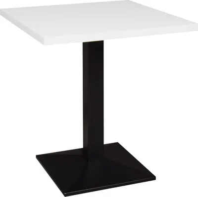 Produktbild von Bistrotisch Ekzuperiia 70x70x75 schwarz matt/weiß matt lack 14534