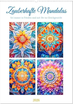 Produktbild von Zauberhafte Mandalas (Wandkalender 2026 DIN A2 hoch), CALVENDO Monatskalender