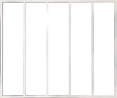 Produktbild von Innenfenster aus pulverbeschichtetem Aluminium Weiß 150 x 130 cm (B x H) – BAYVIEW