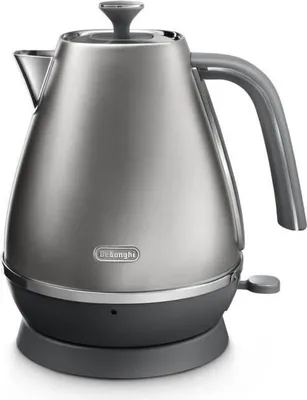 Produktbild von Wasserkocher DELONGHI KBI2001.S, 1,7 L, 2000 W, Edelstahl matt, Chromdetails