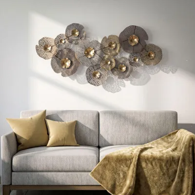 Obrázek produktu pro Dekorativní 3D panel z vícebarevného kovu 119x7x59,5 cm