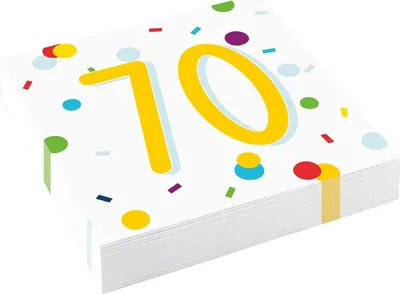 Produktbild von Amscan - Konfetti - Papierservietten, 70. 20er-Pack - Papier SG23161 (Einheitsgröße) (Bunt)