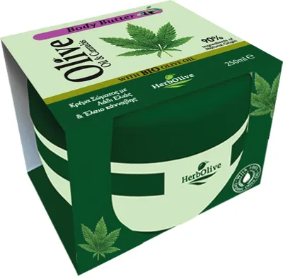 Produktbild von Herbolive Körperbutter Olivenöl & Cannabis 250ml
