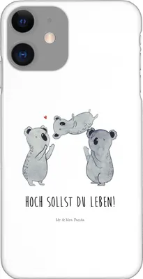 Produktbild von Mr. & Mrs. Panda Iphone 11 Handyhülle Koalas Feiern - Weiß - Geschenk, Herz, Familie, Cover, Hülle, Happy Birthday, Geburtstag, Liebe, Koala, Smartphone, Handycover