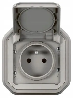 Produktbild von Legrand Plexo Hermetisches Unterputz-Steckdose IP55 Grau