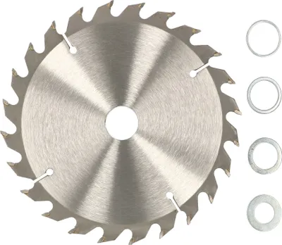 Image de KOTARBAU® Lame de scie en carbure pour coupe de bois 24 dents Ø 140 mm + bagues de réduction