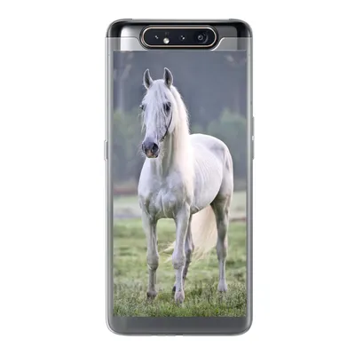 Produktbild von MuchoWow® Handyhülle Schutzhülle Hülle für Samsung Galaxy A80 Pferd - Licht - Morgen Silikon Softcase Handy Hülle - Schutzdeckel