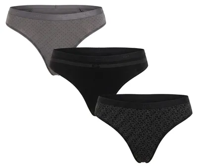 Immagine prodotto di DIM, confezione da 3 slip tanga da donna in cotone elasticizzato, con tasche, modello D4C19