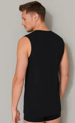 Obrázok produktu pre Schiesser Schiesser pánske vesty 2-pack z organickej bavlny so širokými ramenami - 95/5 uni 1410-10-00985