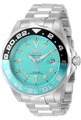 Produktbild von Invicta Grand Diver 49917 Herrenuhr - Automatikwerk - Edelstahl mit blauem Zifferblatt - 47 mm