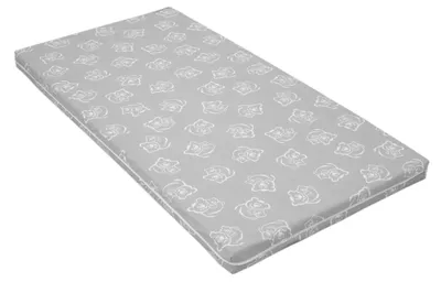 Produktbild von Best For Kids Babymatratze 60x120x6 cm Bezug 100% kuschelweiche Baumwolle (Grau Bärchen) 60x120