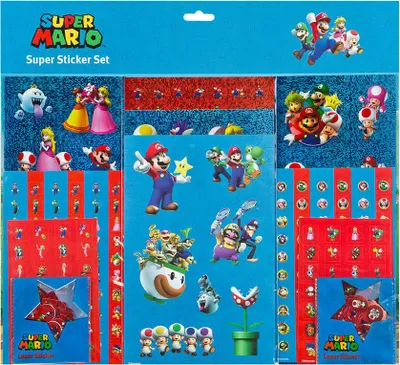 Image de Super set d'autocollants Super Mario