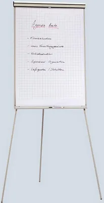 Produktbild von Büroring Flipchart Standard grau, Schreibtafelfläche 105x68cm