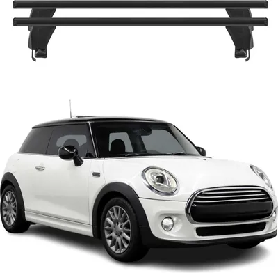 Image de Barres de toit Transversales pour Mini One Cooper 2014-2018 Noir 2x 3 portes