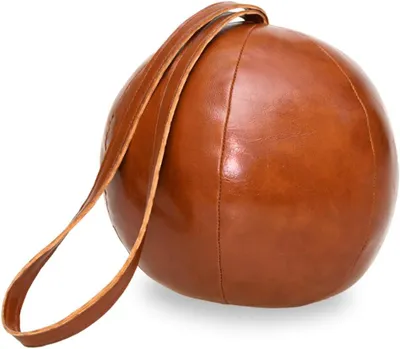 Produktbild von Türstopper Dekorativer Türstopper, Kunstlederball mit Schlaufe, Türhalter, Fensterpuffer, Bodenstopper, Türstopper (Kunstlederball mit Schlaufe)