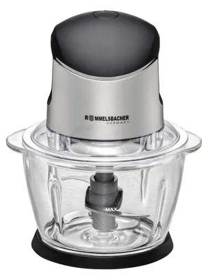 Productafbeelding van Multi-hakselaar MZ 400, voorzien van een speciaal mes met 4 bladen, gemaakt van roestvrij staal, krachtige motor, glazen kan met een inhoud van 1 liter