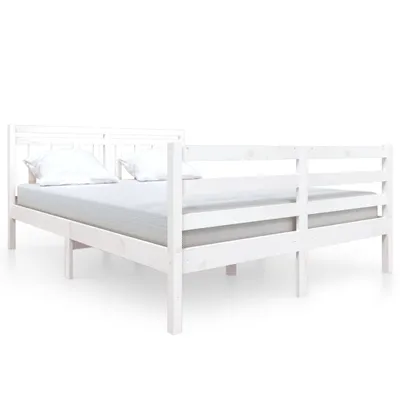 Immagine prodotto di vidaXL Letto in legno massiccio bianco 140x190 cm