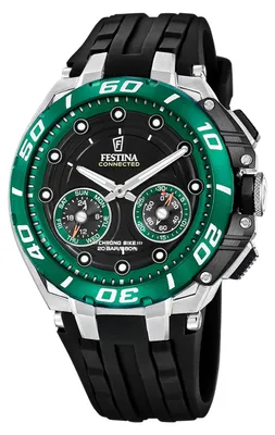 Produktbild von Festina F20763/2 Chrono Bike Connected Chronograph Uhr Herrenuhr Silikon Chrono Datum schwarz