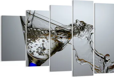 Produktbild von Bild auf Leinwand - Leinwandbild - Funkeln trinken glas - 150x100cm - Wand Bild - Wanddeko - Leinwanddruck - Bilder - Kunstdruck - Wanddekoration - Leinwand bilder - Wandkunst - EG150x100-1322