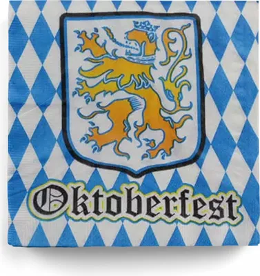 Produktbild von Weiß Blaue Papier Servietten