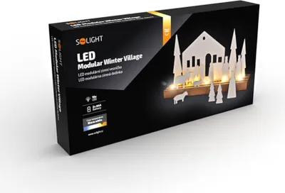 Image de Solight LED village d'hiver en bois 1V253