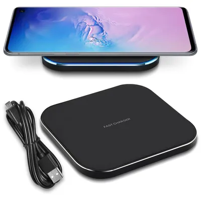 Produktbild von QI Wireless Ladegerät für Samsung Galaxy S10 S10e Plus Kabellos Ladestation