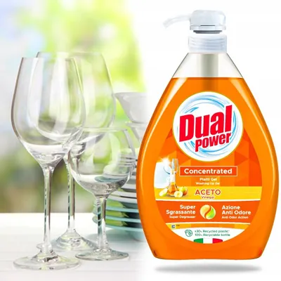 Zdjęcie produktu dla Skoncentrowany żel do mycia naczyń DUAL POWER Aceto VINAGAR 1L z octem