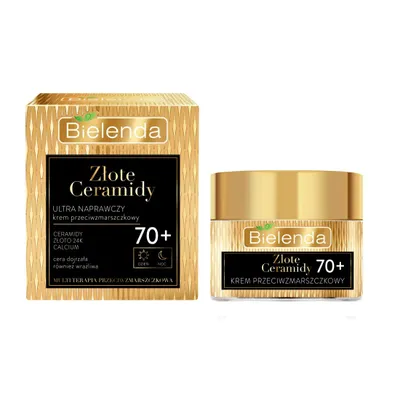 Immagine prodotto di Bielenda Golden Ceramides Ultra Repair Crema Antirughe Giorno e Notte 70+ 50ml