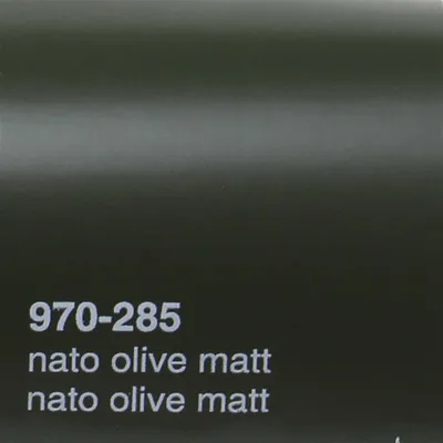 Produktbild von (25€/m²) Oracal 970RA Autofolie 285 NATO-Oliv Matt Folie 152 cm Breite Laufmeterware gegossene Auto Folie selbstklebend