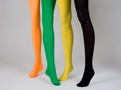 Produktbild von blickdichte Strumpfhose  Karneval Fasching, Farbe:gelb
