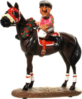 Produktbild von Funny Beruf - Figur Jockey auf Pferd