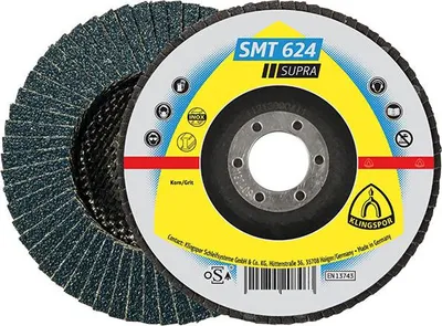 Immagine prodotto di Klingspor SMT 624 Supra Schleifmopteller 125mm Korn 40 Edelstahl Stahl Fächerschleif