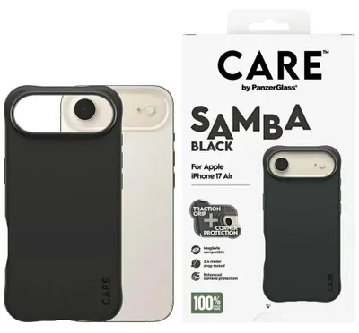 Image de PanzerGlass CARE by ® Fashionable Case Samba Black w. MagSafe iPhone Air