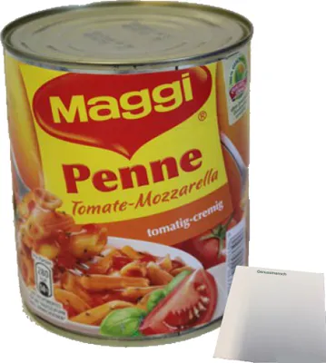 Produktbild von Maggi Penne Tomate Mozzarella (800g Dose) + usy Block