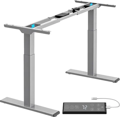 Produktbild von ALLDREI Elektrisches Schreibtischgestell, 2-motorig, höhenverstellbar, 71–120 cm, Breite 110–170 cm