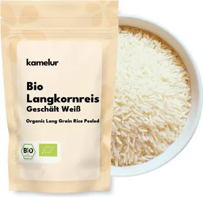 Produktbild von Kamelur® Bio Langkornreis weiß geschält 500 g