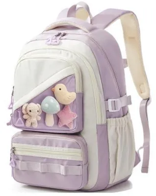 Immagine prodotto di Zaino per ragazze adolescenti, zaino da tempo libero, 25 litri, impermeabile, color lilla