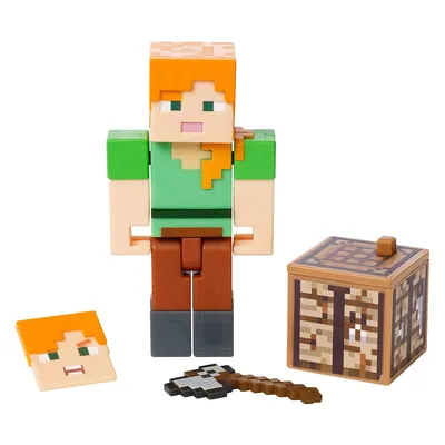 Produktbild von Mattel GCC12 - Minecraft - Actionfigur, 8 cm, Alex