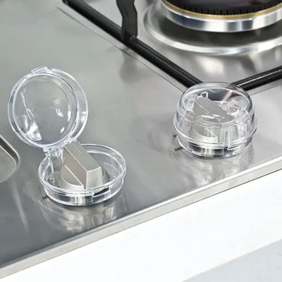 Obrázek produktu pro 6 kusů průhledných bezpečnostních krytů na knoflíky sporáku, dětské bezpečnostní kryty, žáruvzdorné, dětská pojistka pro troubu, sporák, plynový sporák