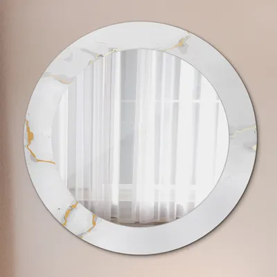 Produktbild von Spiegel - Mirror zum Wandspiegel Schlafzimmer – Schminkspiegel- Abstrakt- Ø60cm