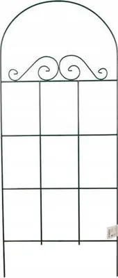 Zdjęcie produktu dla Kratka ogrodowa do roślin pnących z łukiem 60x150cm podpora ciemnozielona