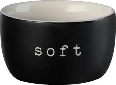 Produktbild von ASA Hey! Eierbecher Soft Schwarz Ø5cm